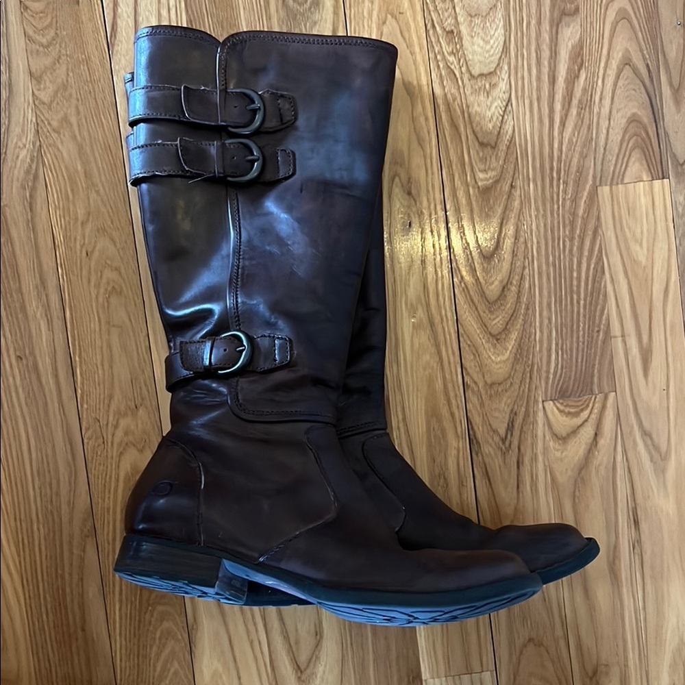 Born Women's Tall Brown Leather Boots